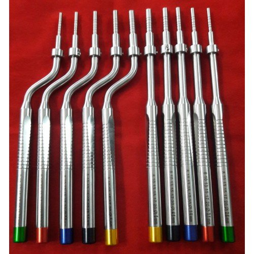 MediTek Sinus Lift Osteotomes Kit - Straight Off Set With Mead Mallet & Cassette (Dental Implant Instruments)