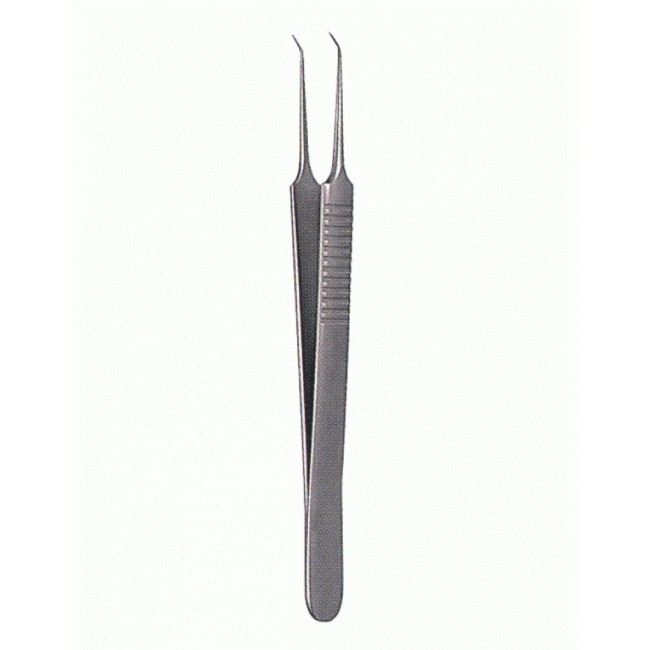 Micro Forceps,Ultra Fine Points, 10.5 cm Sharp, 45 Degree Angle (Special For Hair Transplantation)
