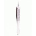 Adson Micro Forceps,Ultra Fine Points, 12 cm Sharp, 45 Degree Angle (Special For Hair Transplantation)