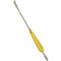 Scalp Elevator With Suction ,Curved 7 mm Wide Tip, 26 cm