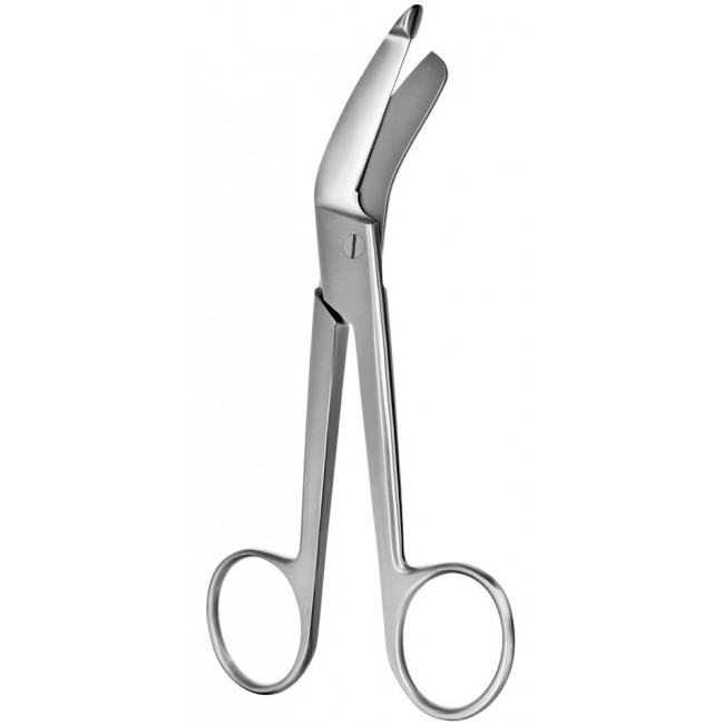 Lister-Excentric Bandage Scissors,Angled to Sideways,Serrated 