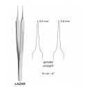 Lazar Micro Suture Forceps,Straight, 15 cm