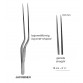 Jacobsen Bayonet-Shaped ,Dissecting Micro Forceps,Straight, Point 0.7 mm, 16 cm