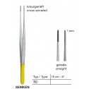 Semken T/C  Delicate Dissecting Forceps, 1 mm , 15 cm