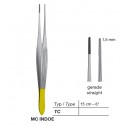 McIndoe T/C Delicate Dissecting Forceps, 1.5 mm, 15 cm 