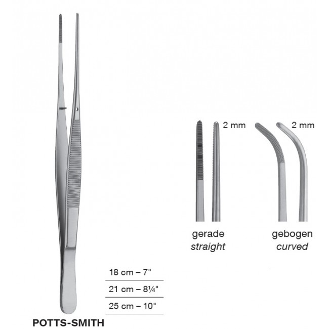 Potts-Smith Delicate Dissecting Forceps , 2 mm
